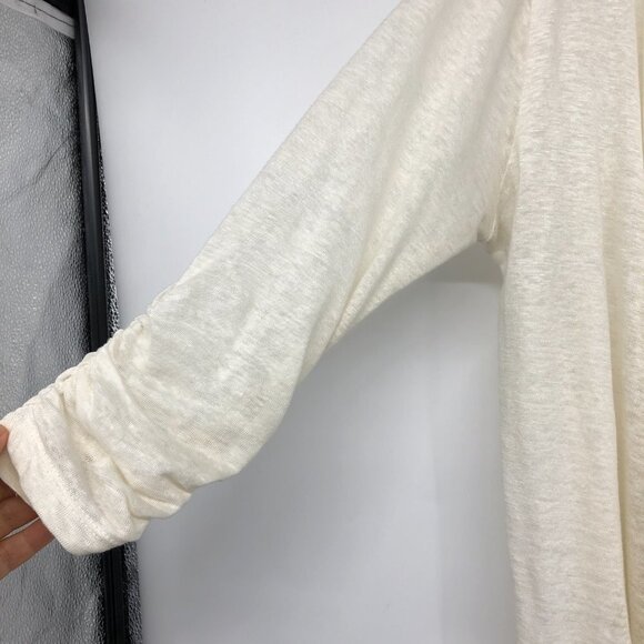 Karen Kane Linen Cream Waterfall Open Cardigan size S - Picture 4 of 16